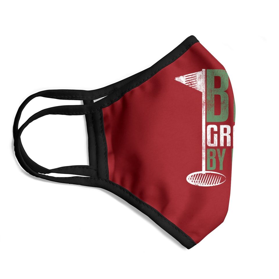 Best Grandpa By Par Father's Day Golf Grandad Golfing Gift Face Mask