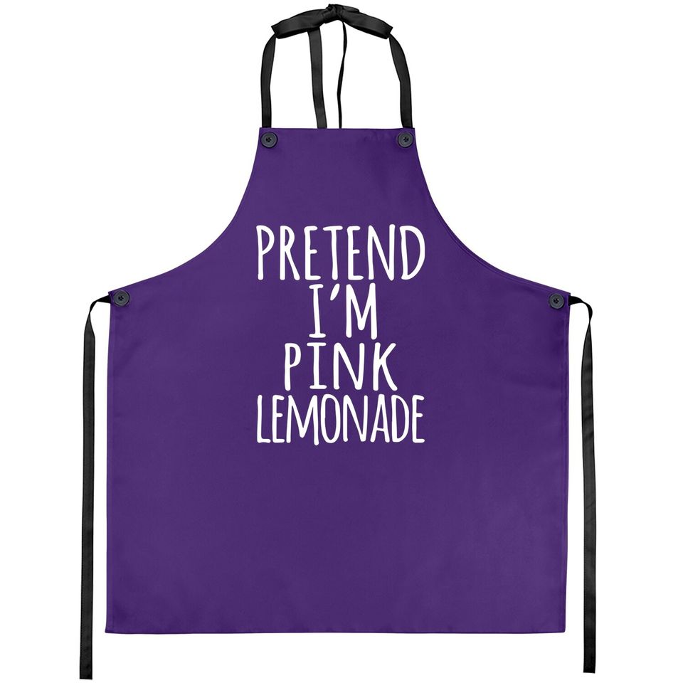 Lazy Halloween Costume Pretend I'm Pink Lemonade Apron