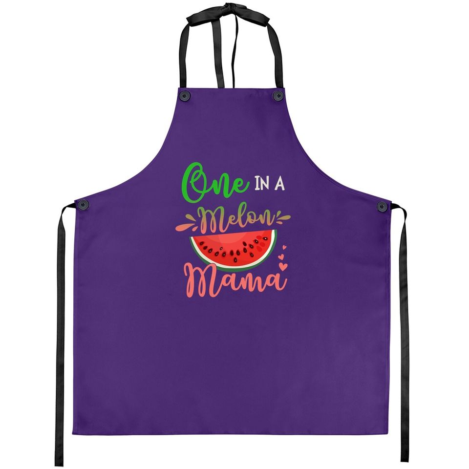 Family One In A Melon Mama Birthday Party Matching Family Apron