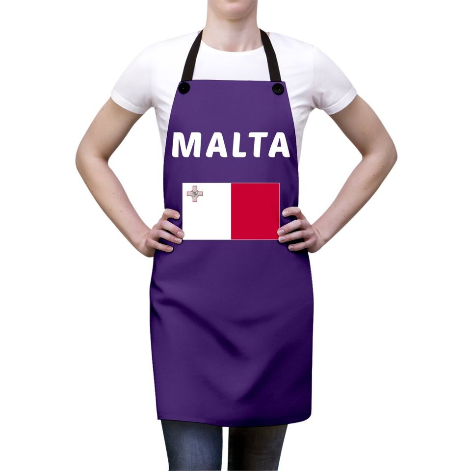 Malta Flag Souvenir Gift Maltese Apron
