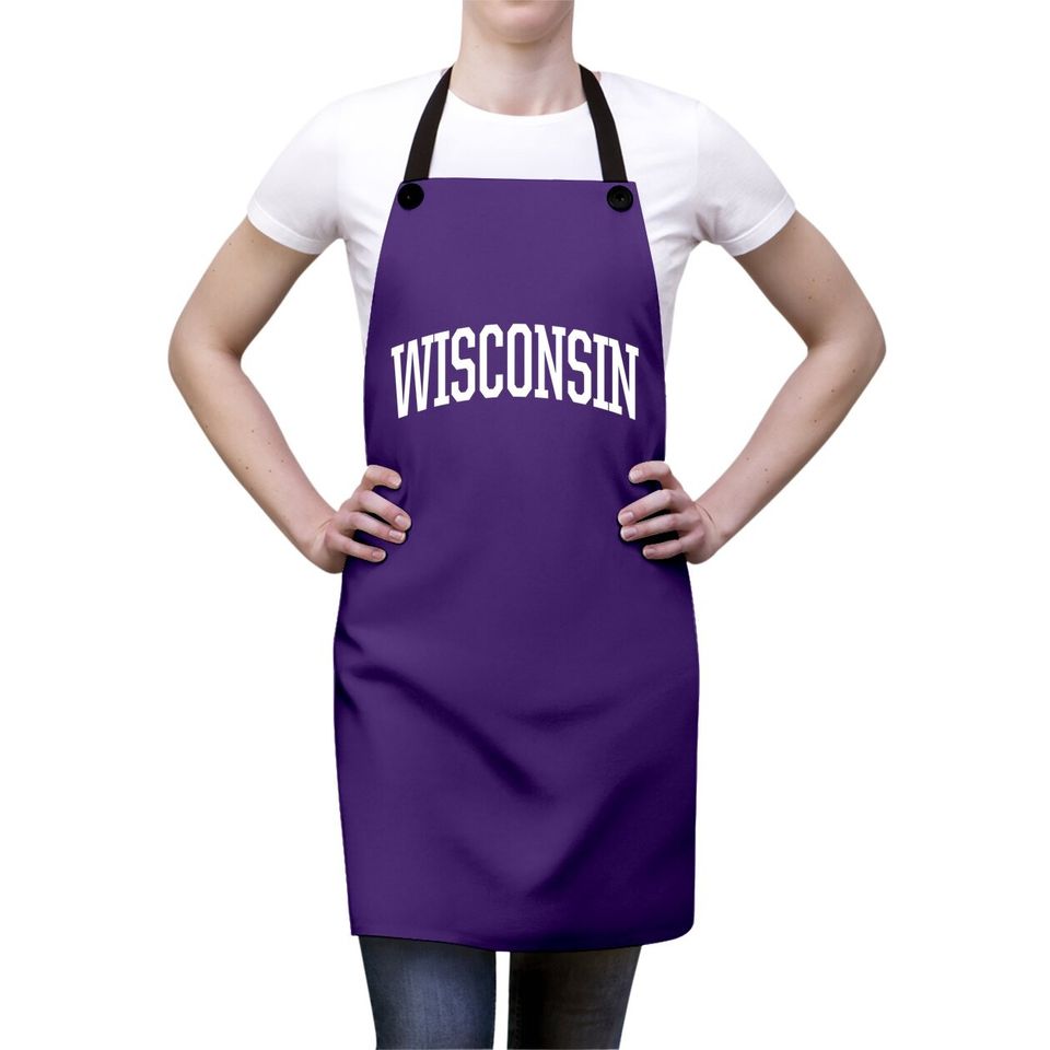 Wisconsin Wisconsin Sports College Apron