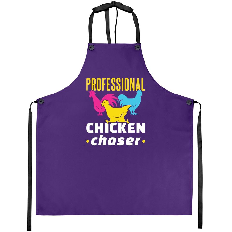 Professional Chicken Chaser Funny Chickens Farming Apron
