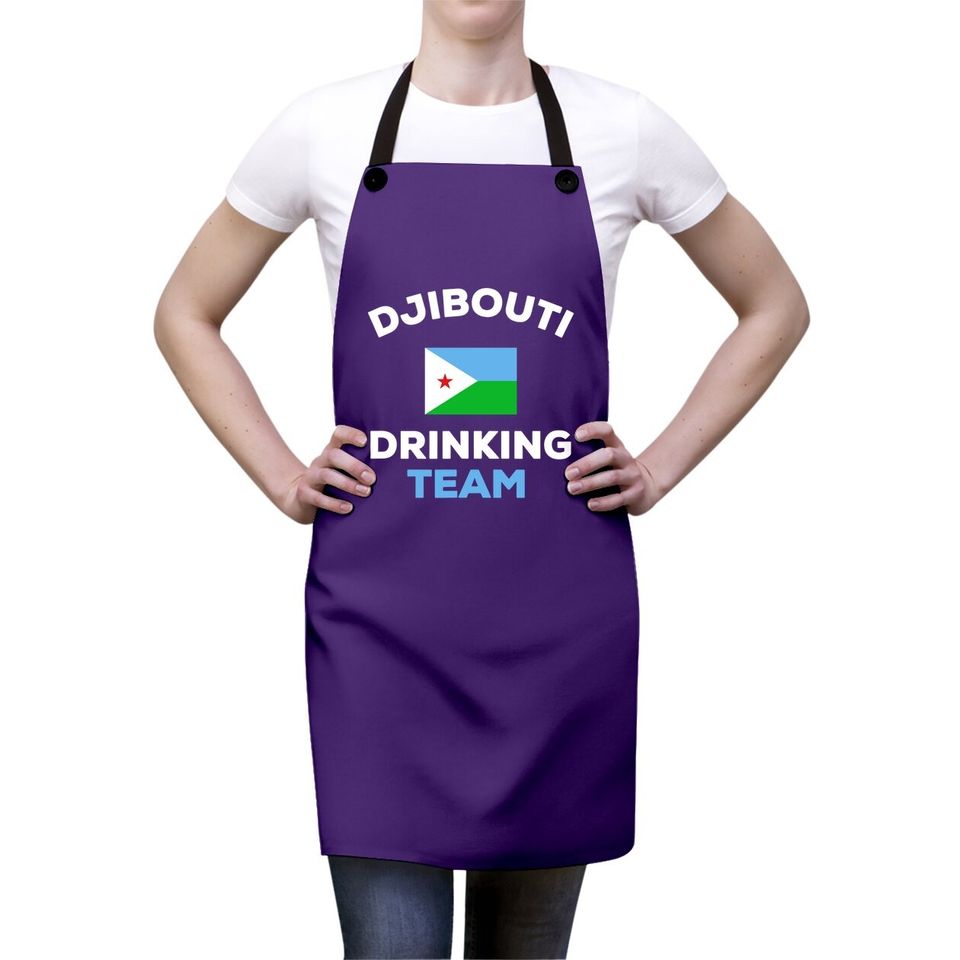 Djibouti Drinking Team Apron Beer Country Flag Apron