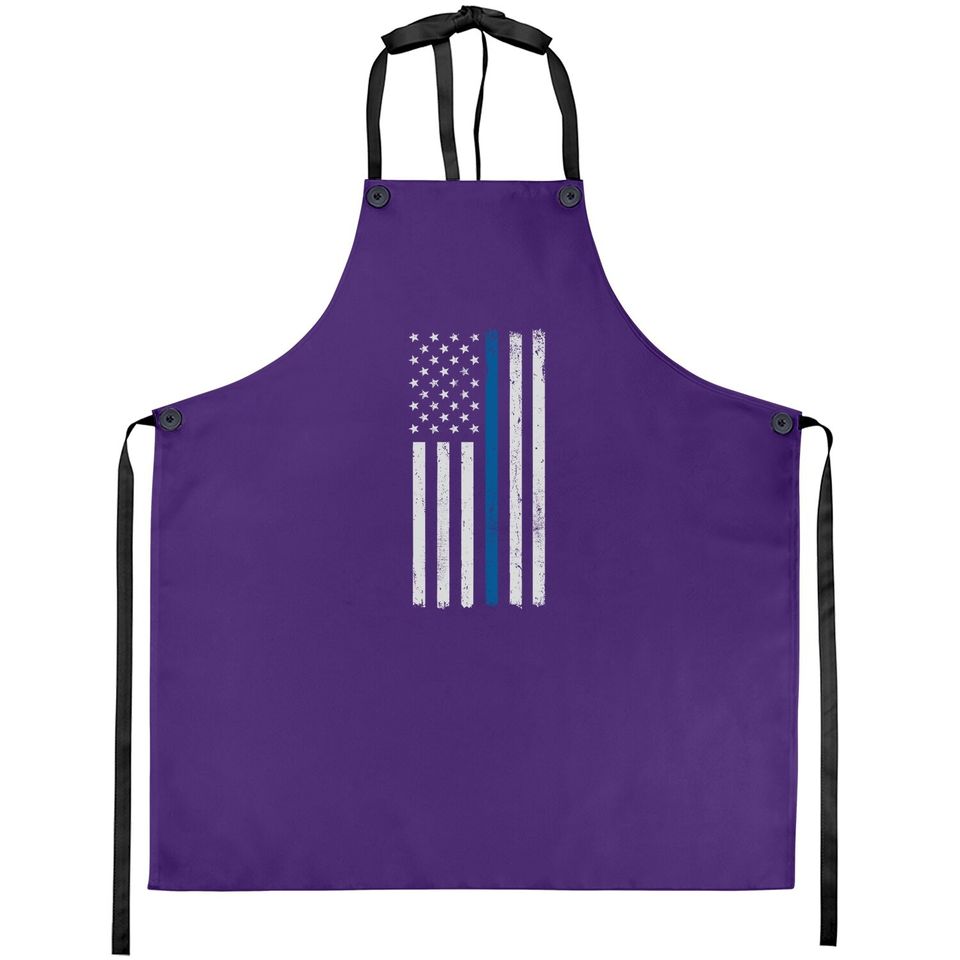 American Flag Thin Blue Line Police Support Lives Matter Us Apron