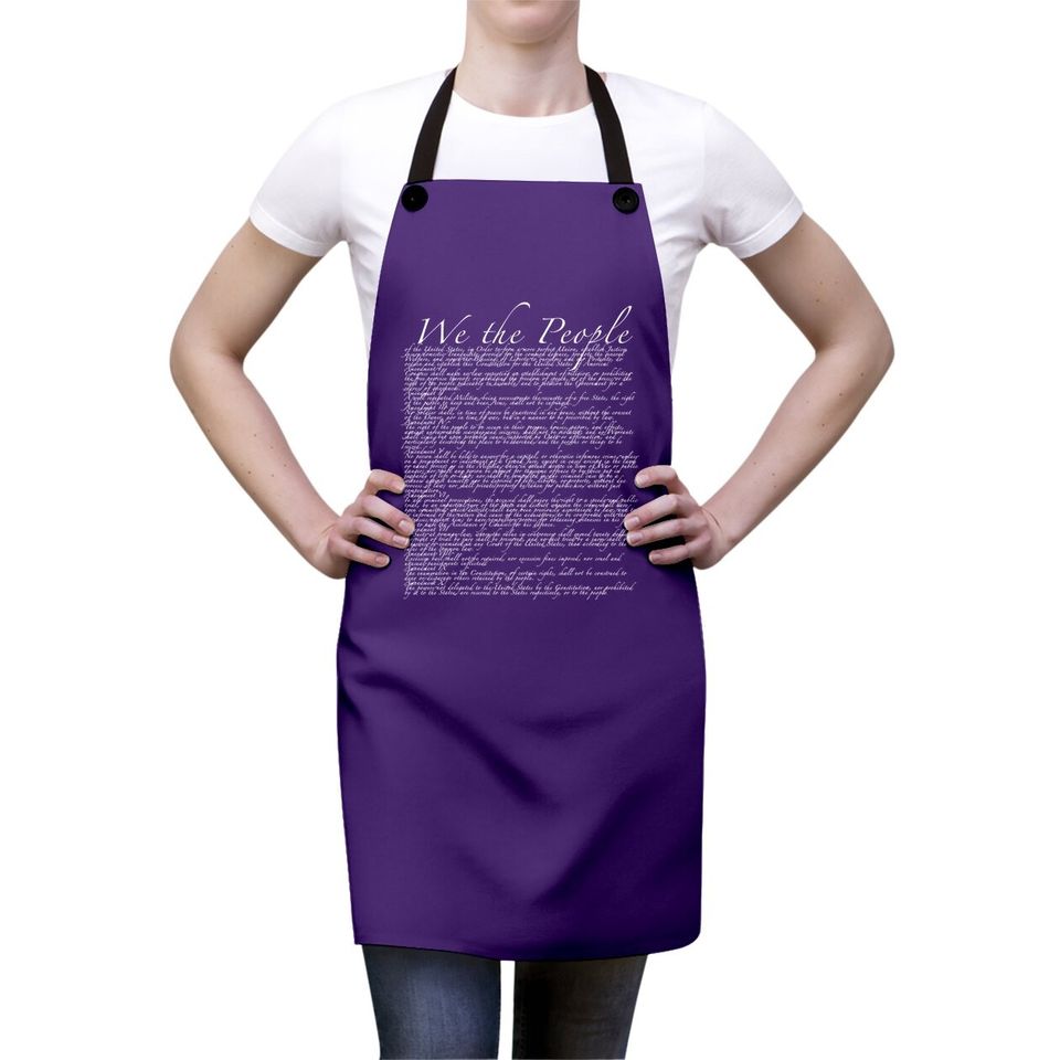 United States Bill Of Rights Us Constitution Apron