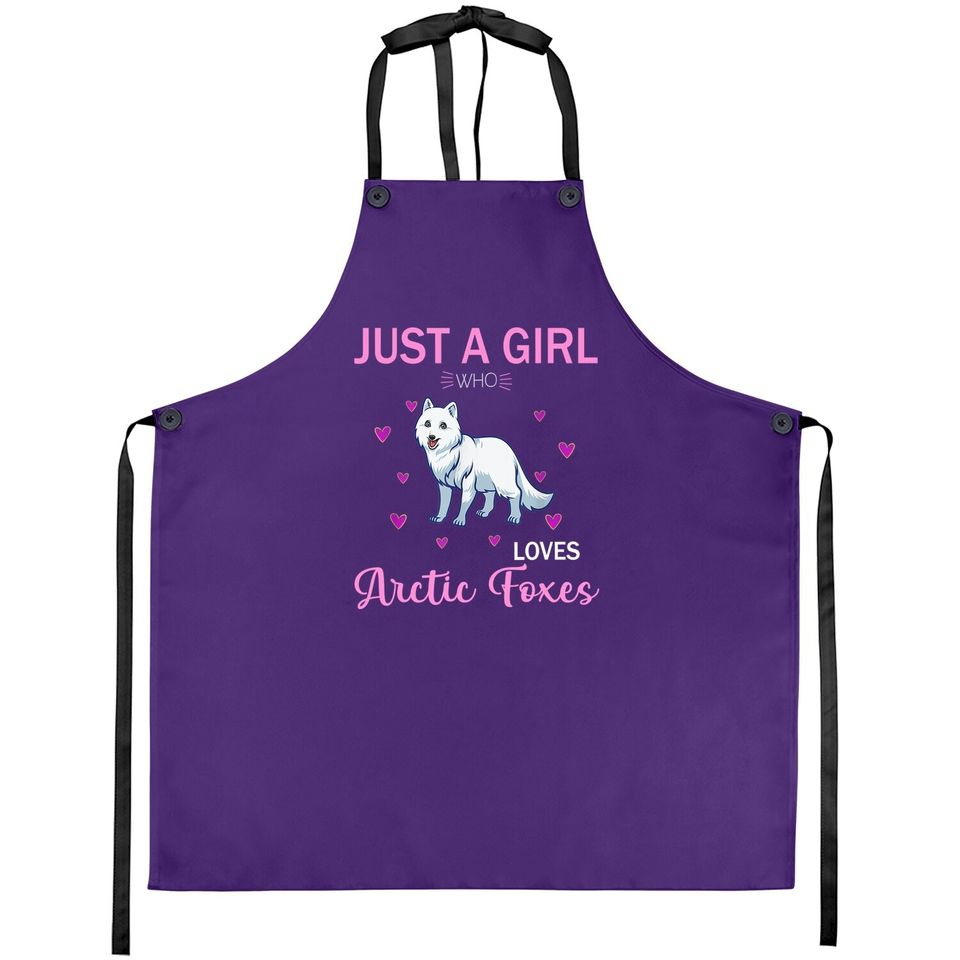 Just A Girl Who Loves Arctic Foxex Apron