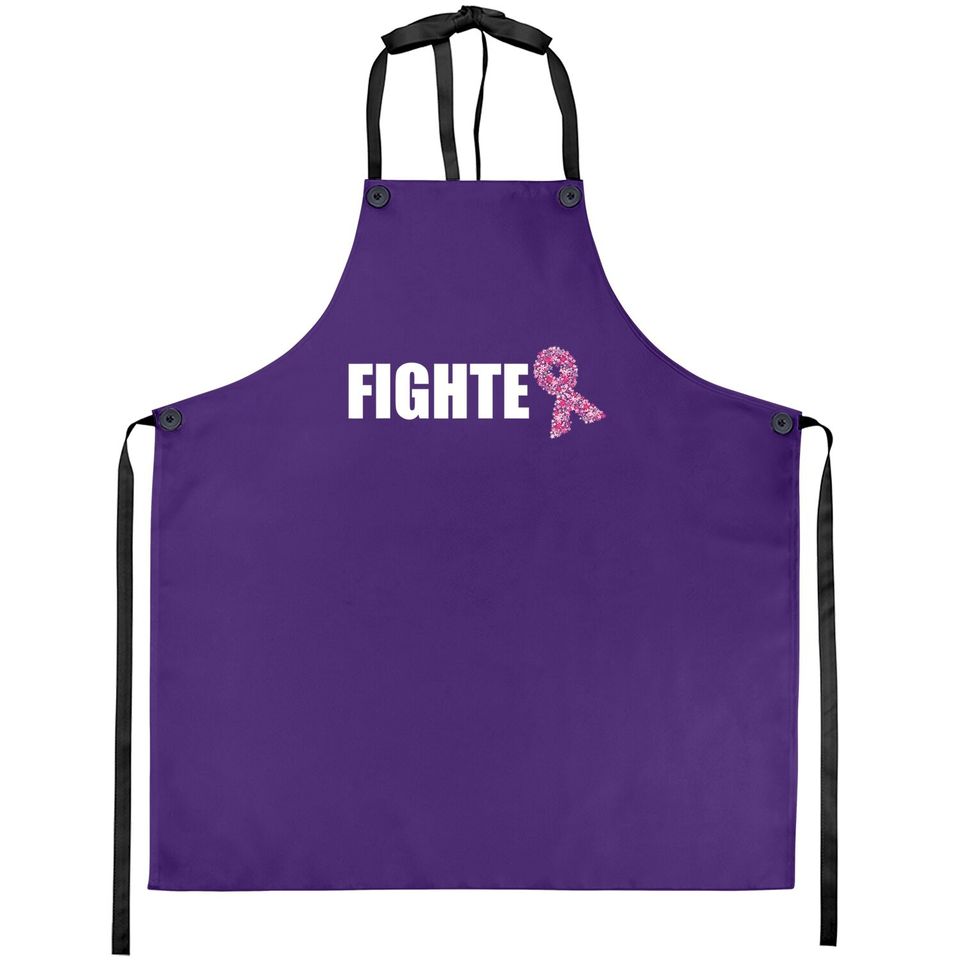 Breast Cancer Fighter Warrior Wear Pink In October Apron