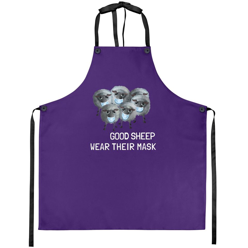 Sweet Sheep - Good Sheep Wear Their Mask  apron