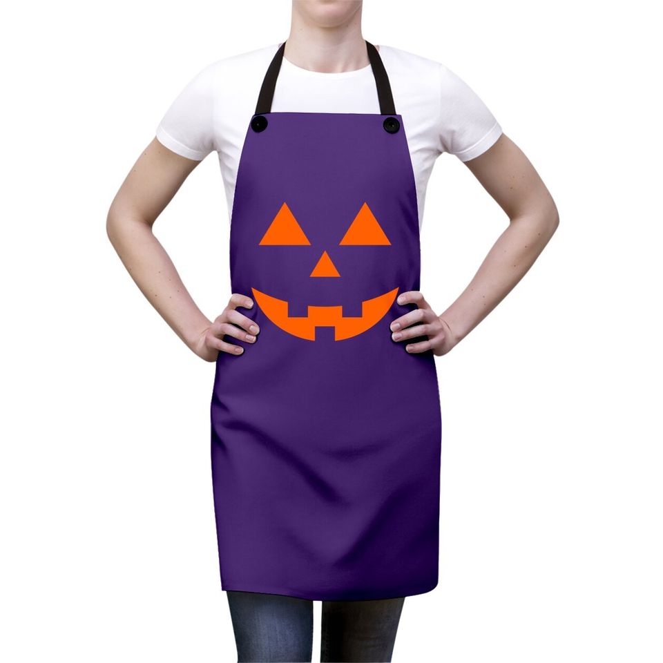 Spooky Jack O Lantern Halloween Party Pumpkin Patch Autumn Apron
