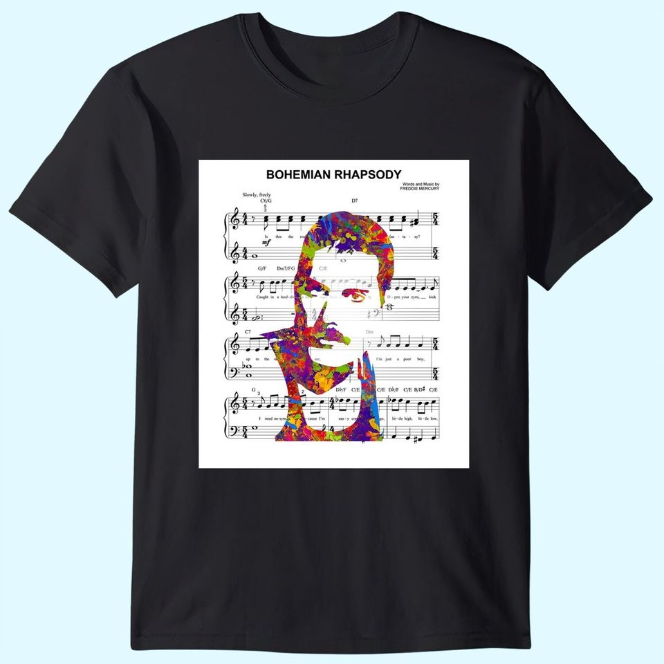 Freddie Mercury Music T-Shirts