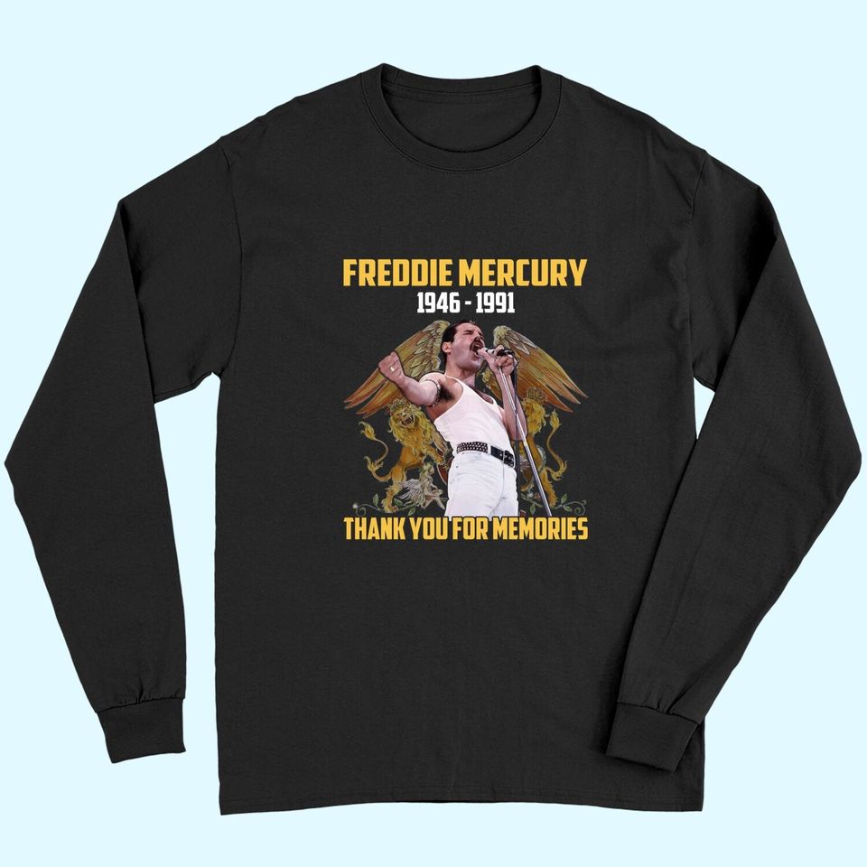 Freddie Mercury Thank You For Memories Long Sleeves