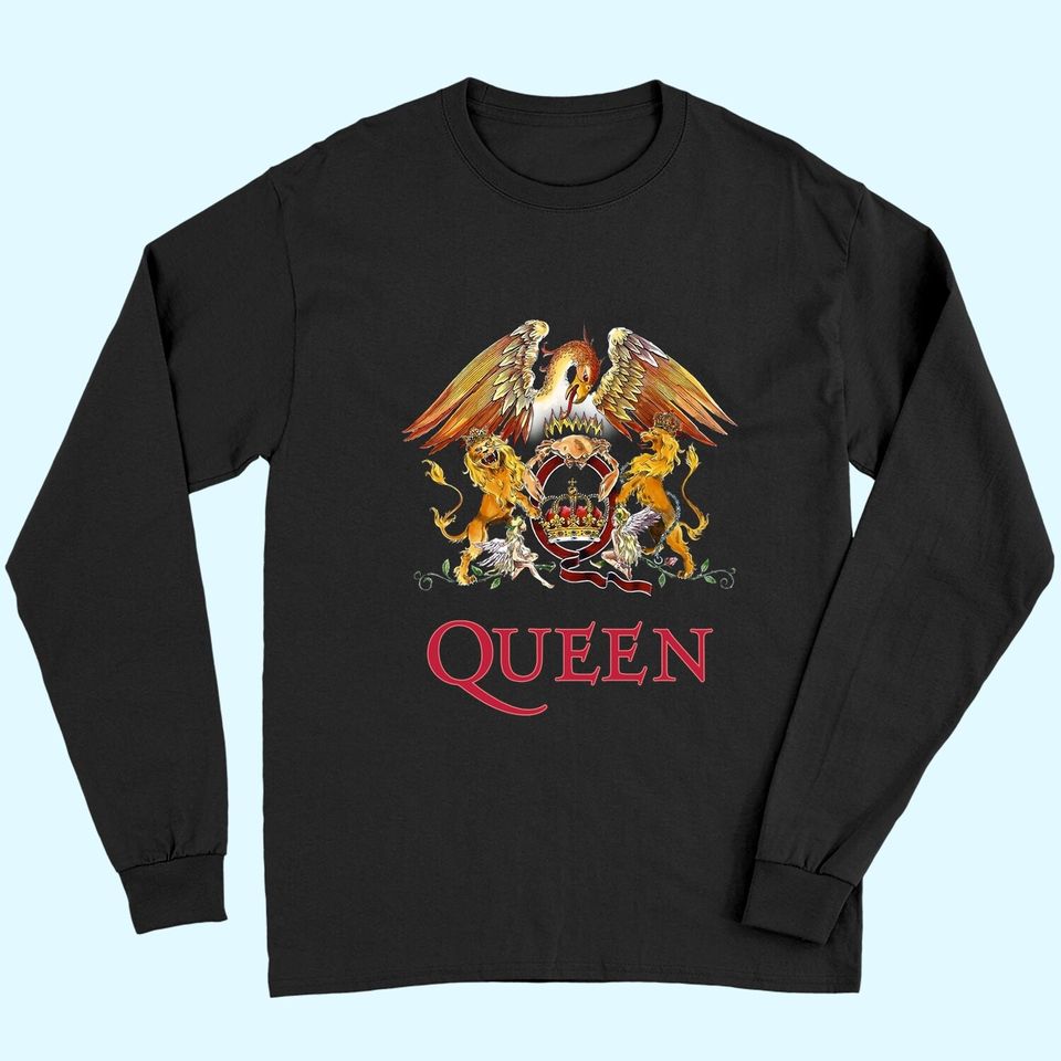 Queen Classic Crest Rock Band Long Sleeves
