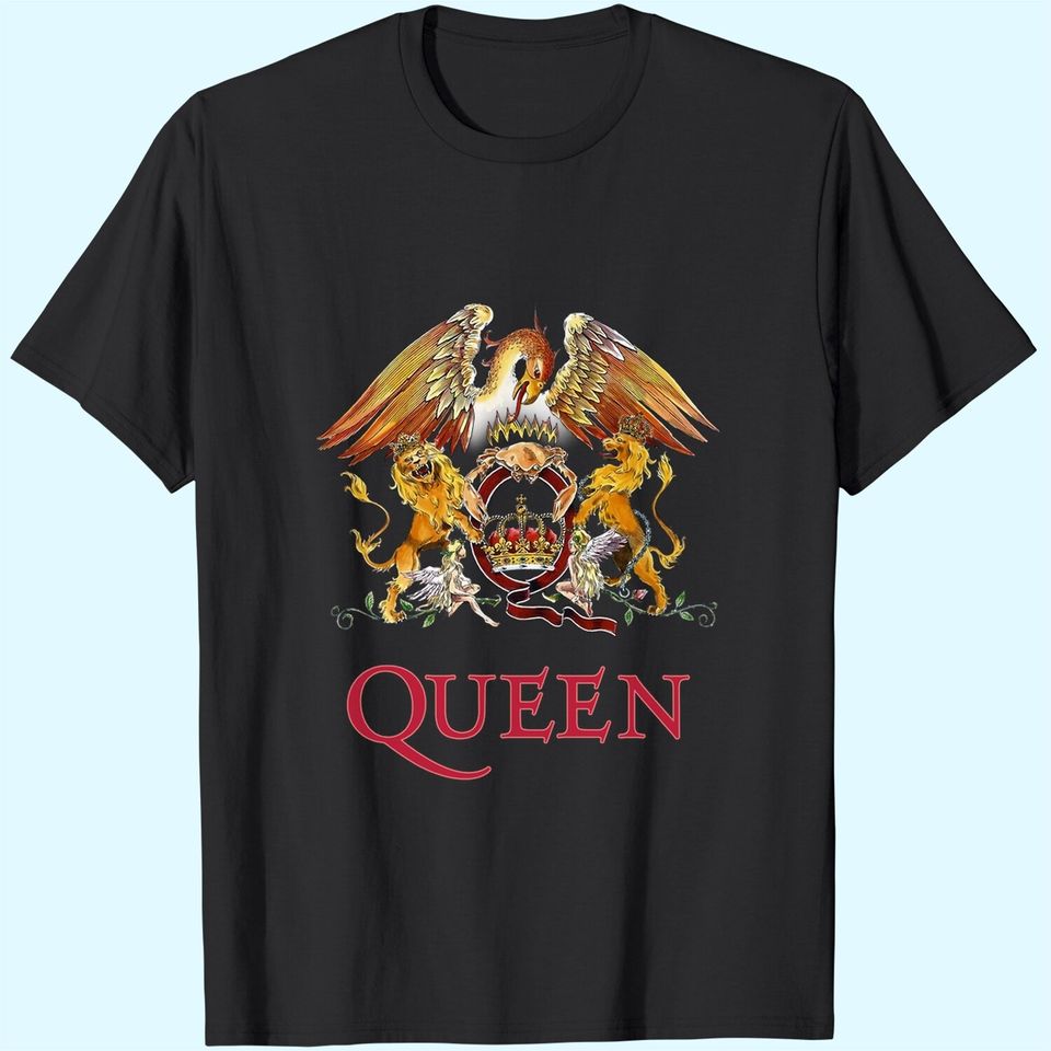 Queen Classic Crest Rock Band T-Shirts