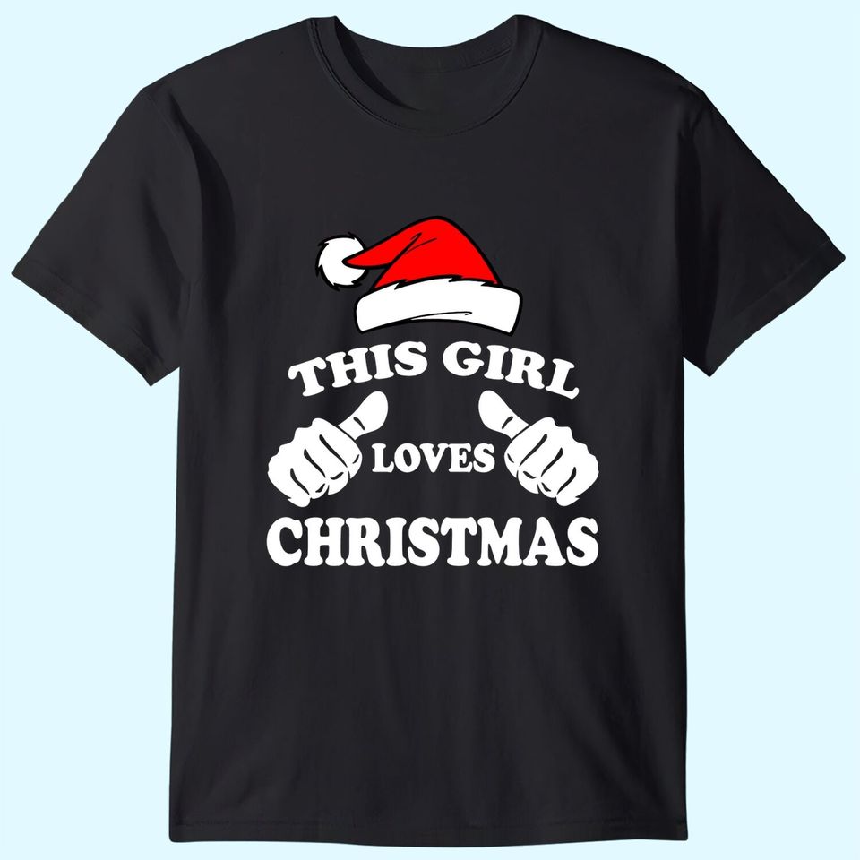 This Girl Loves Christmas Fitted Scoop T-Shirts