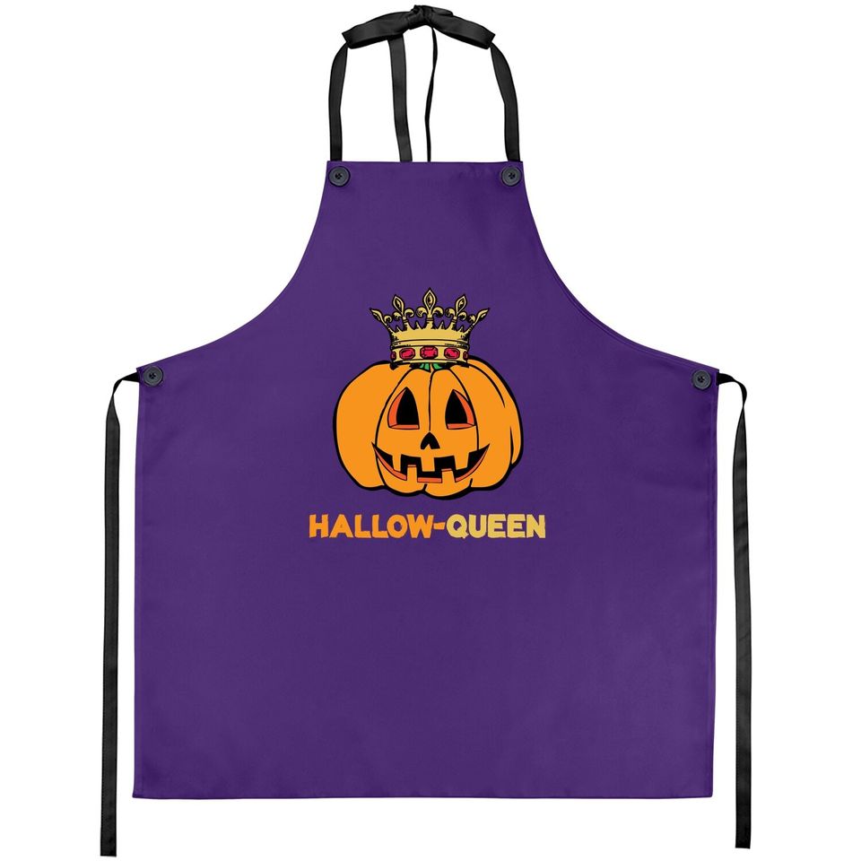 Funny Hallow Queen Costume For Halloween Party Lovers Apron
