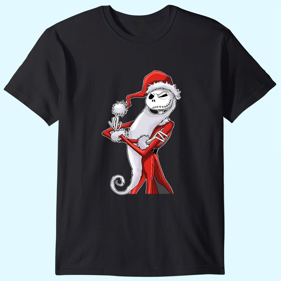 Jack Skellinton Mashup Santa Nightmare Before Christmas T-Shirts
