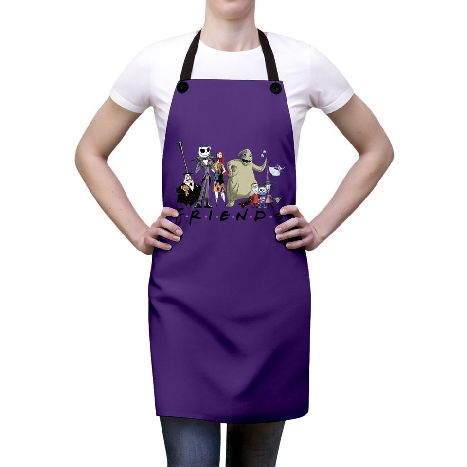Nightmare Before Christmas Characters Friends Halloween Apron