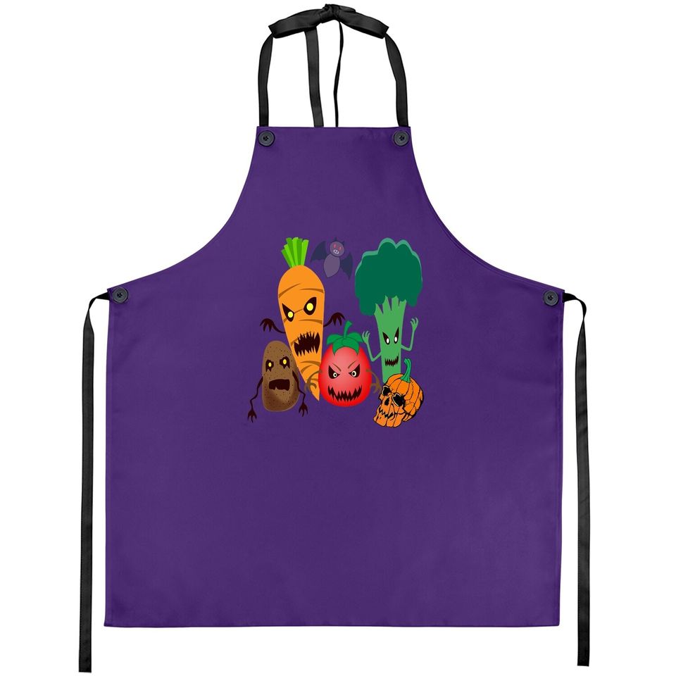 Scary Halloween Vegetables Classic Apron