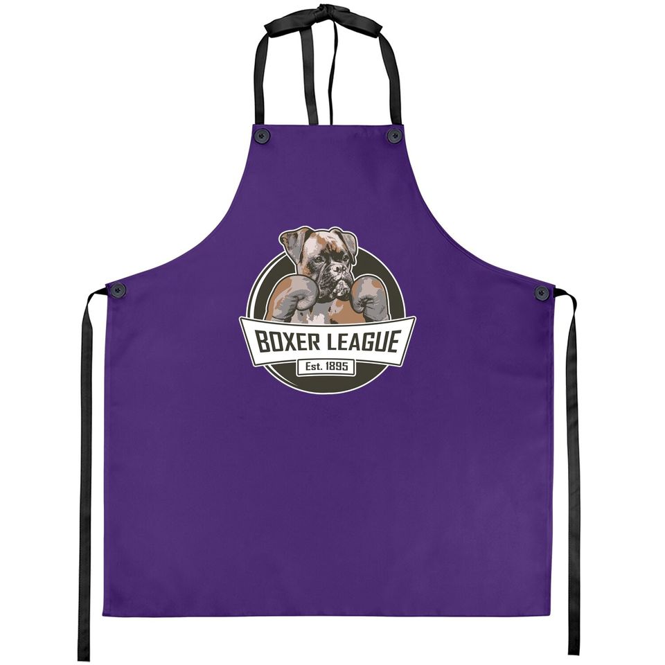 Dog Boxing With Gloves Boxer League Apron