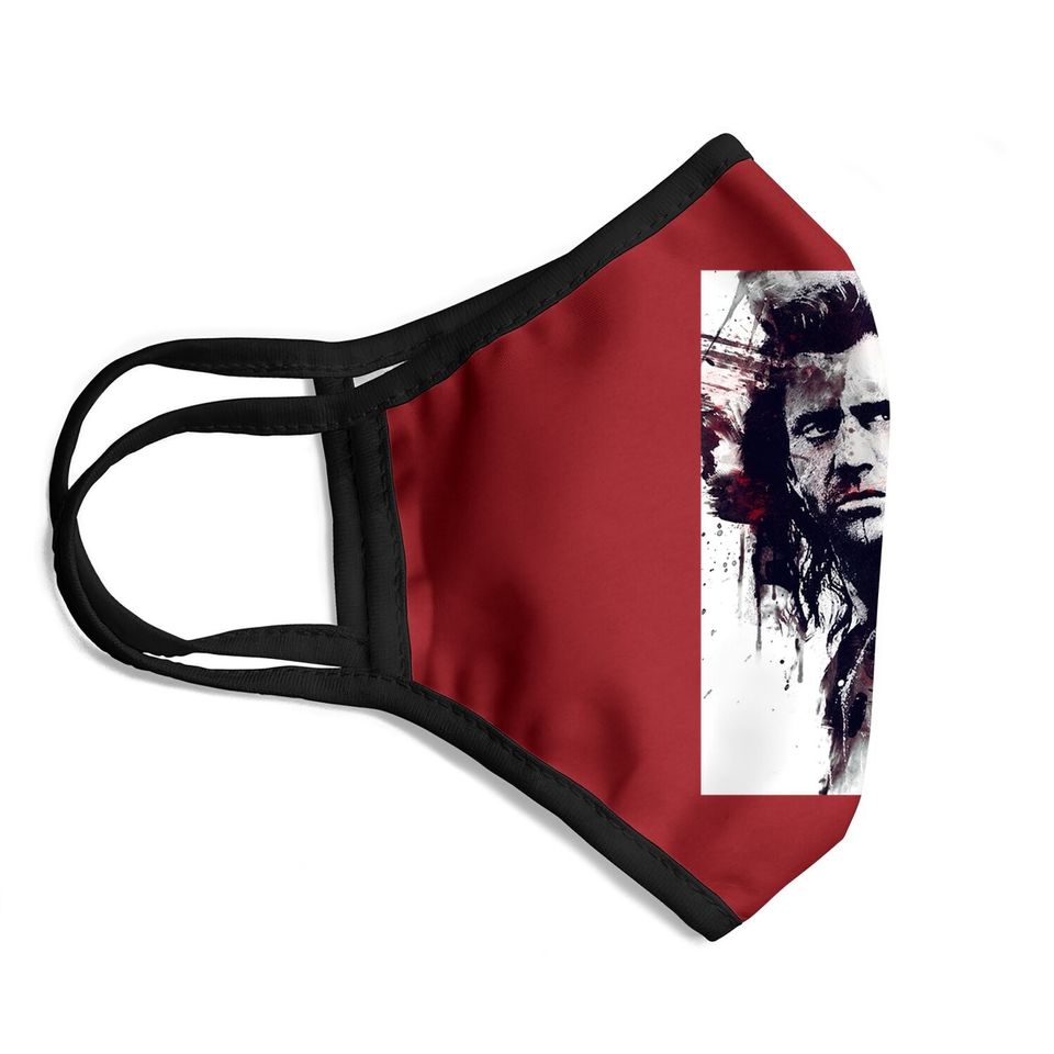 William Wallace Braveheart Movie Artwork Face Mask