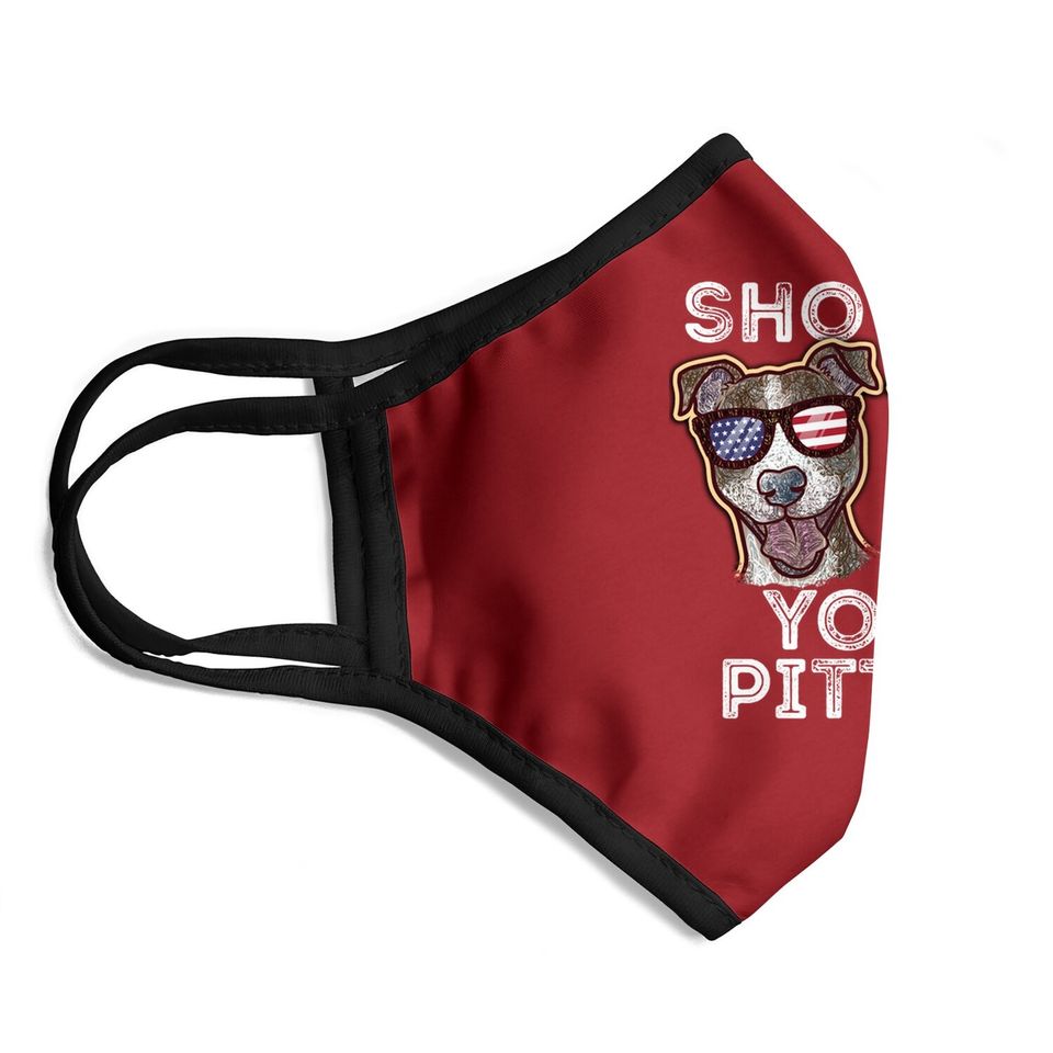 Show Me Your Pitties Pitbull Dog Funny Gift Christmas Face Mask