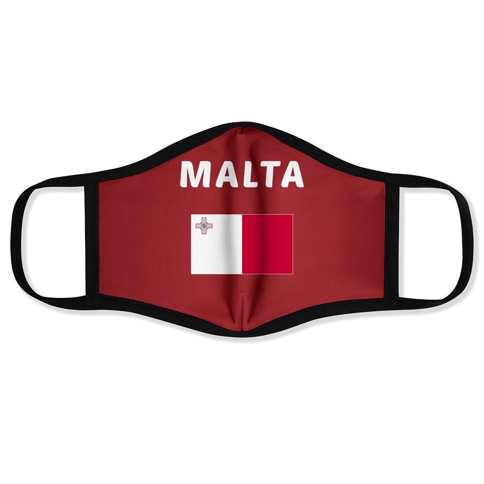 Malta Flag Souvenir Gift Maltese Face Mask