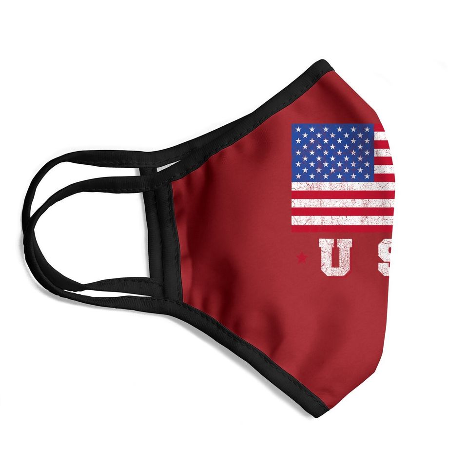 Patriotic Sports American Usa Flag Girls Gymnastics Face Mask