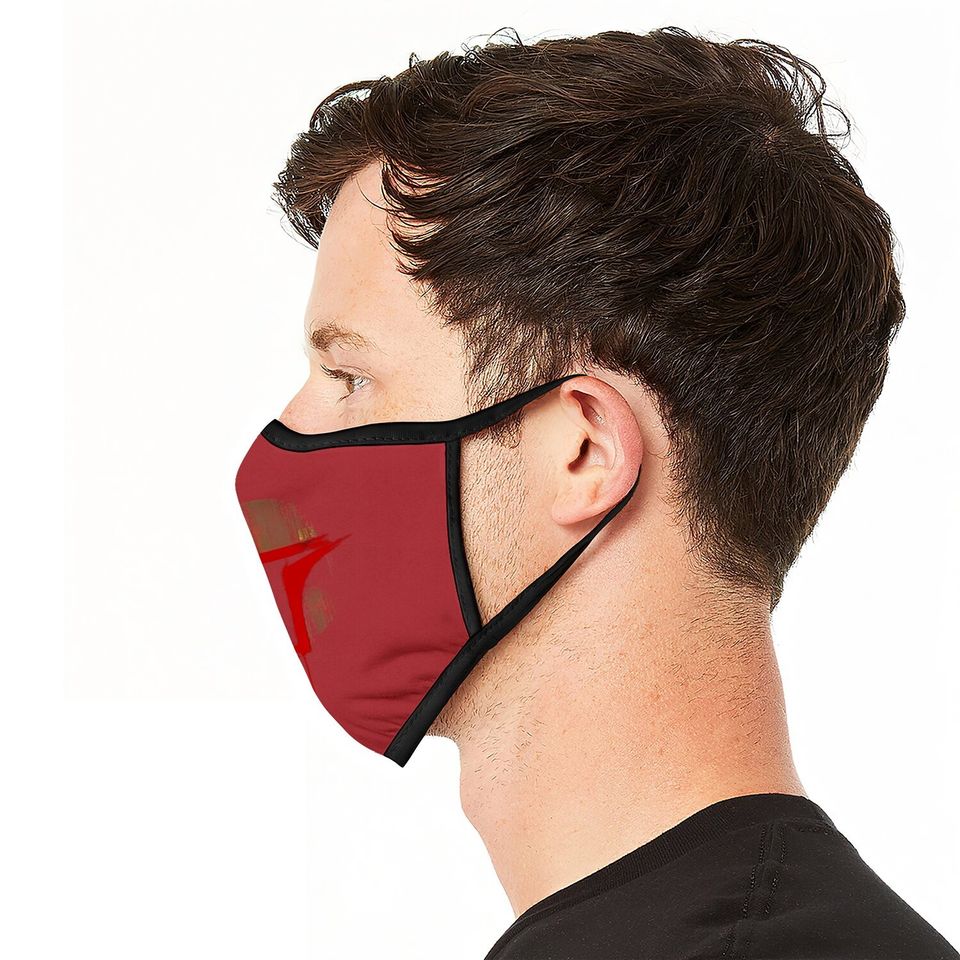 New Boba Fett Grunge Starwars Inspired Design Printed Black Face Mask