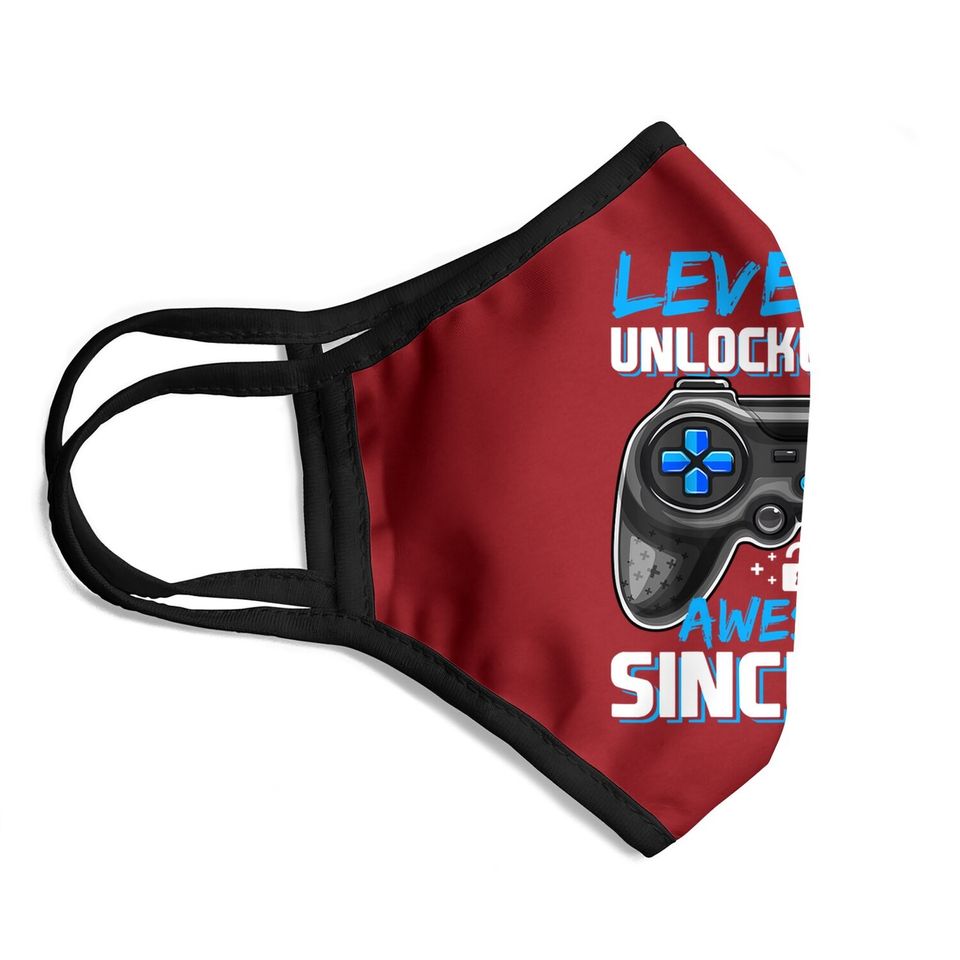 Level 10 Unlocked Awesome Video Game Gift Face Mask