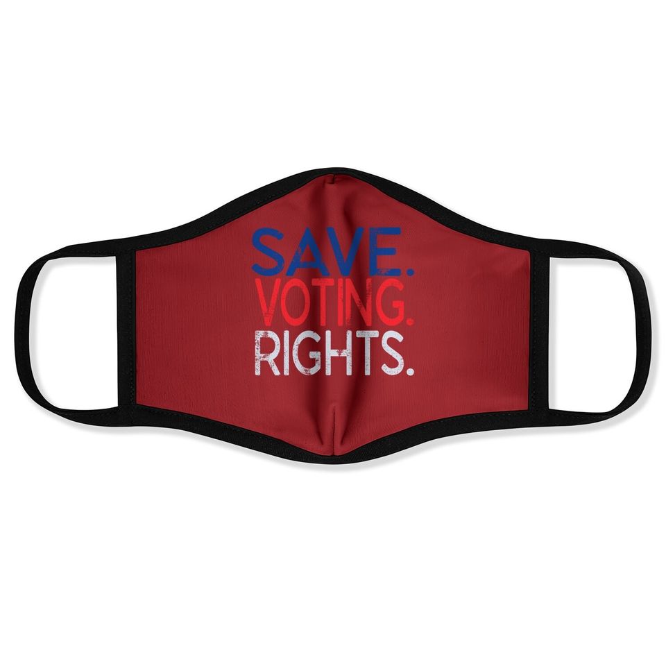 Save Voting Rights Pro Democracy Face Mask