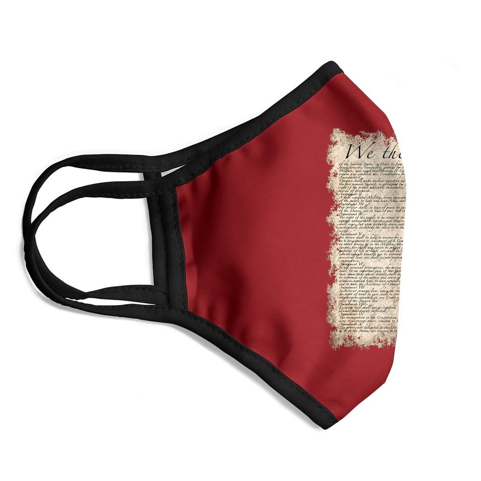 Bill Of Rights Us Constitution Face Mask