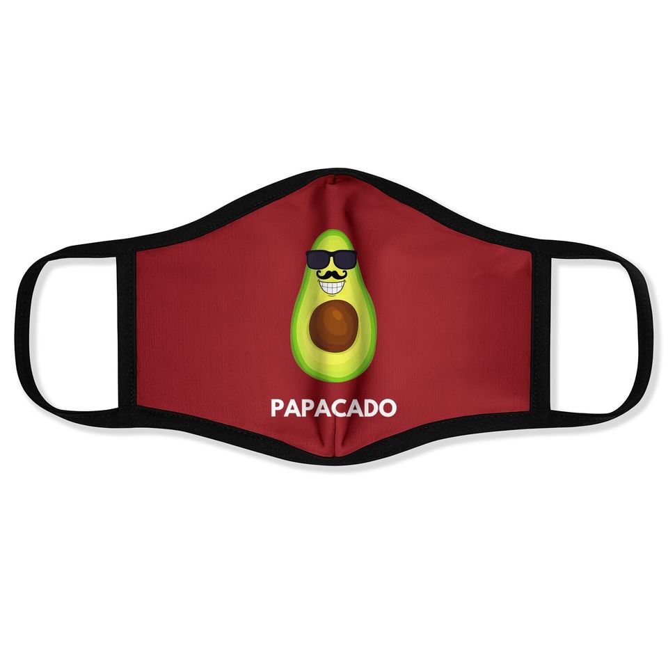 Avocado Papacado Dad & Father Face Mask
