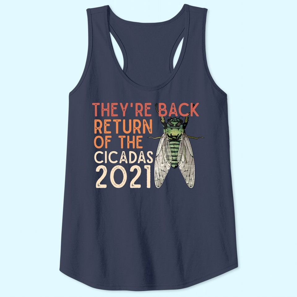 Cicada Men's Tank Top They're Back Return of Cicadas 2021