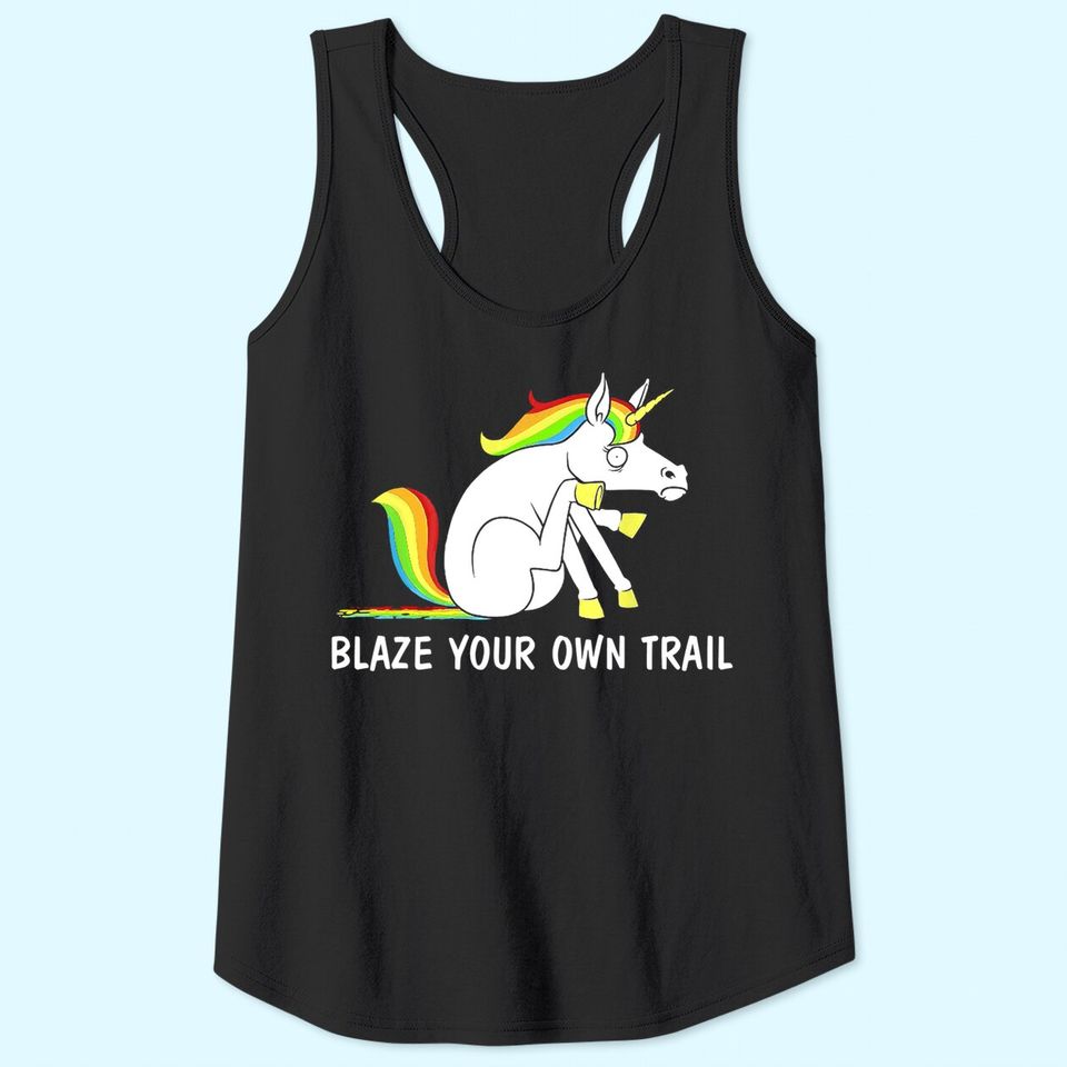 Blaze Your Own Trail Unicorn Tank Top