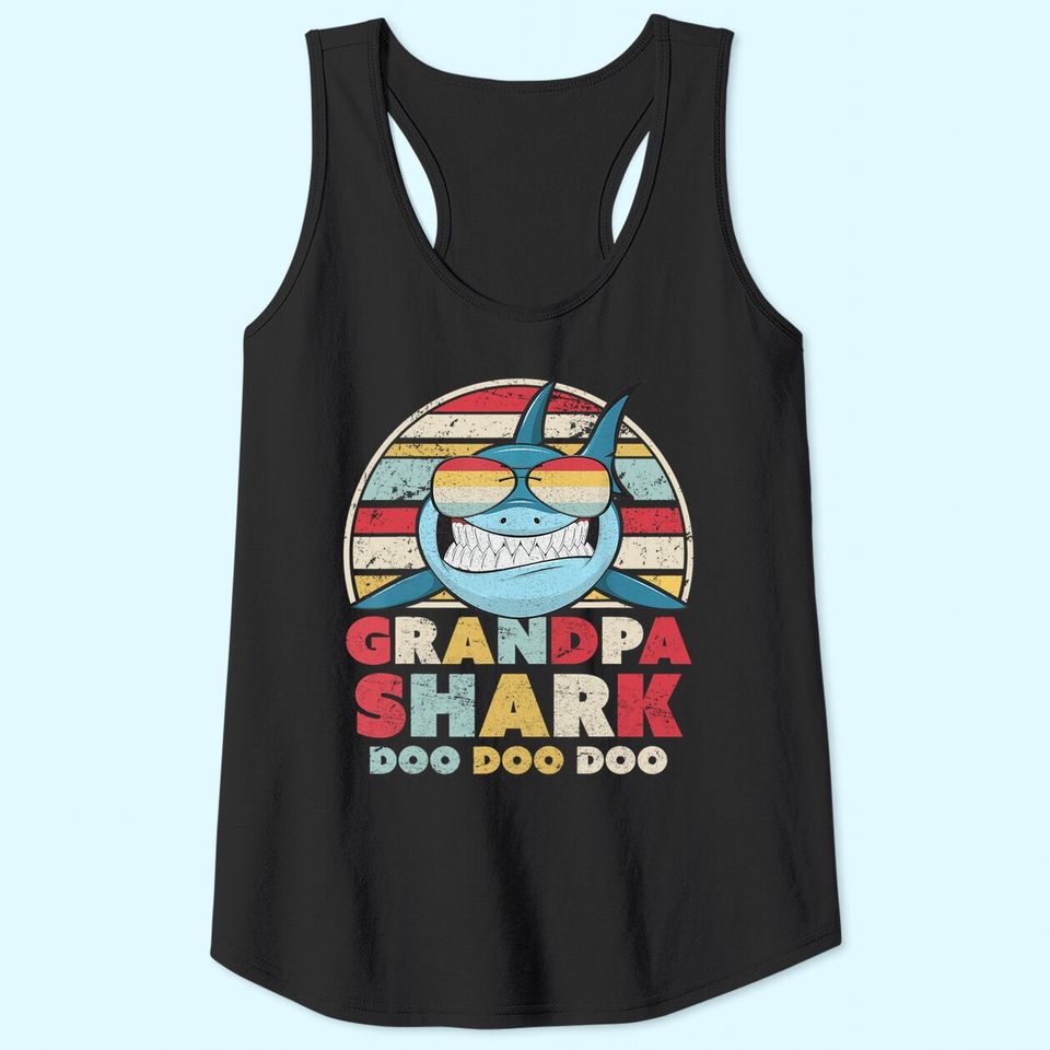 Grandpa Shark Tank Top, Gift For Grandad Tank Top