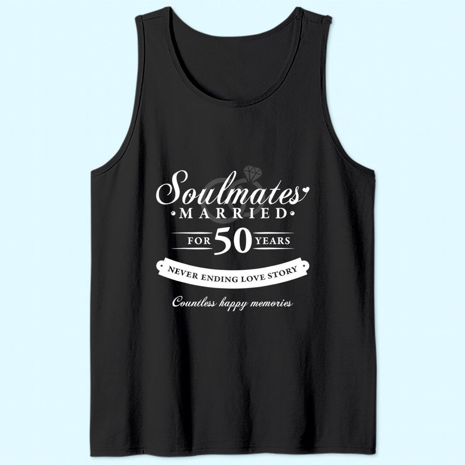 50th Wedding Anniversary 50 years of Marriage Tank Top