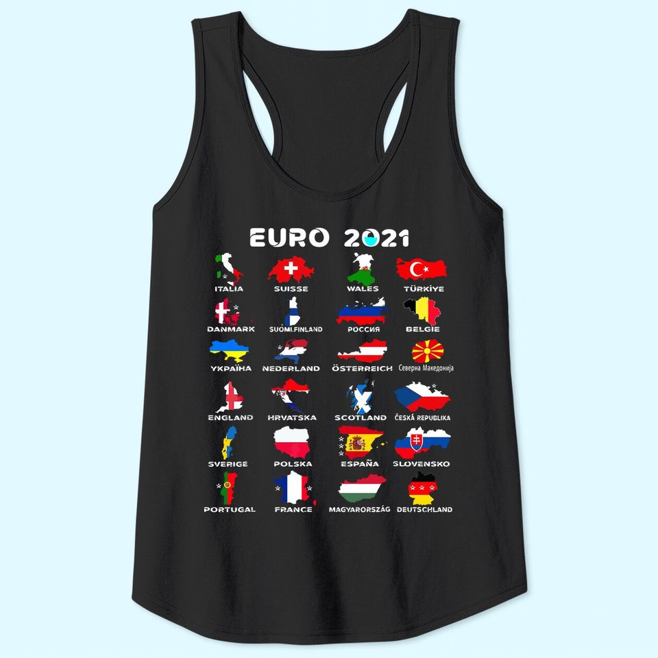 Euro 2021 Men's Tank Top All Countries Participating In Euro