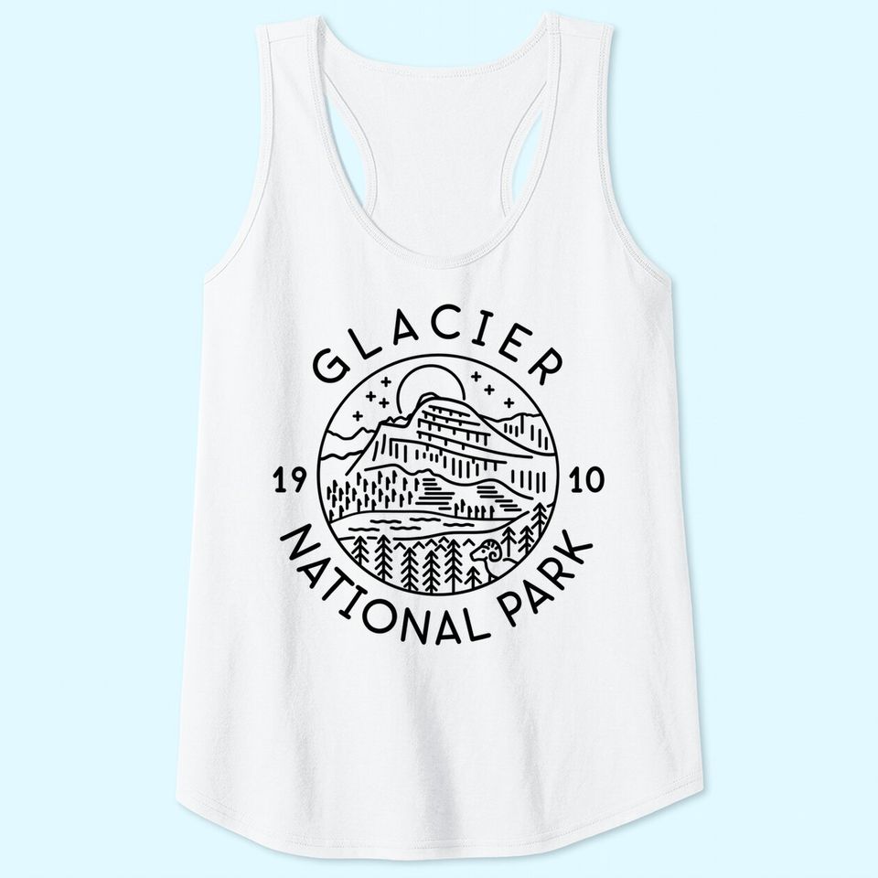 Glacier National Park 1910 Montana Tank Top