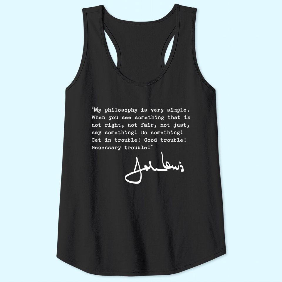 Get in Good Necessary Trouble Tank Top Gift For Social Justice Tank Top