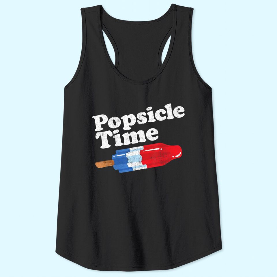 Summer Popsicle Time Funny Bomb Retro 80s Pop Vacation Gift Tank Top