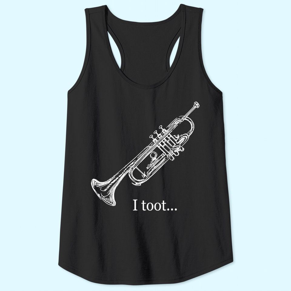 Trumpet Toot Musical Instrument Tank Top