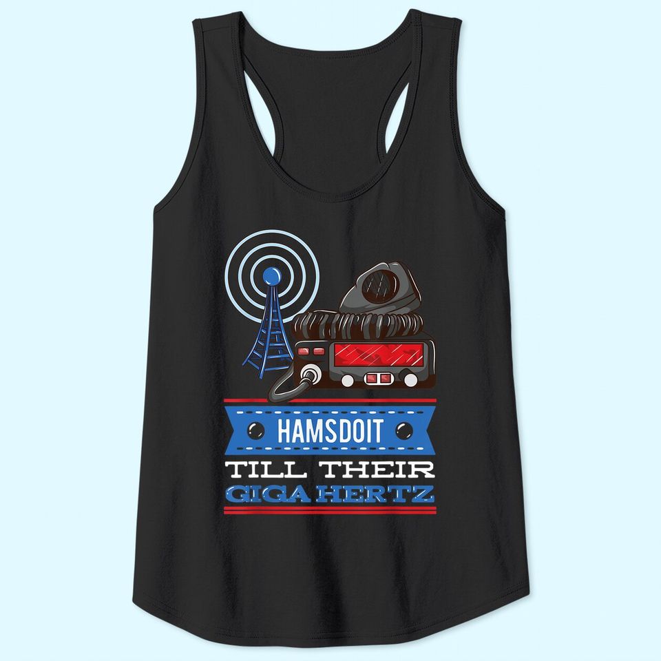 Ham Radio Morse Code - CB Radio Nerdy Geek CW Operator Tank Top