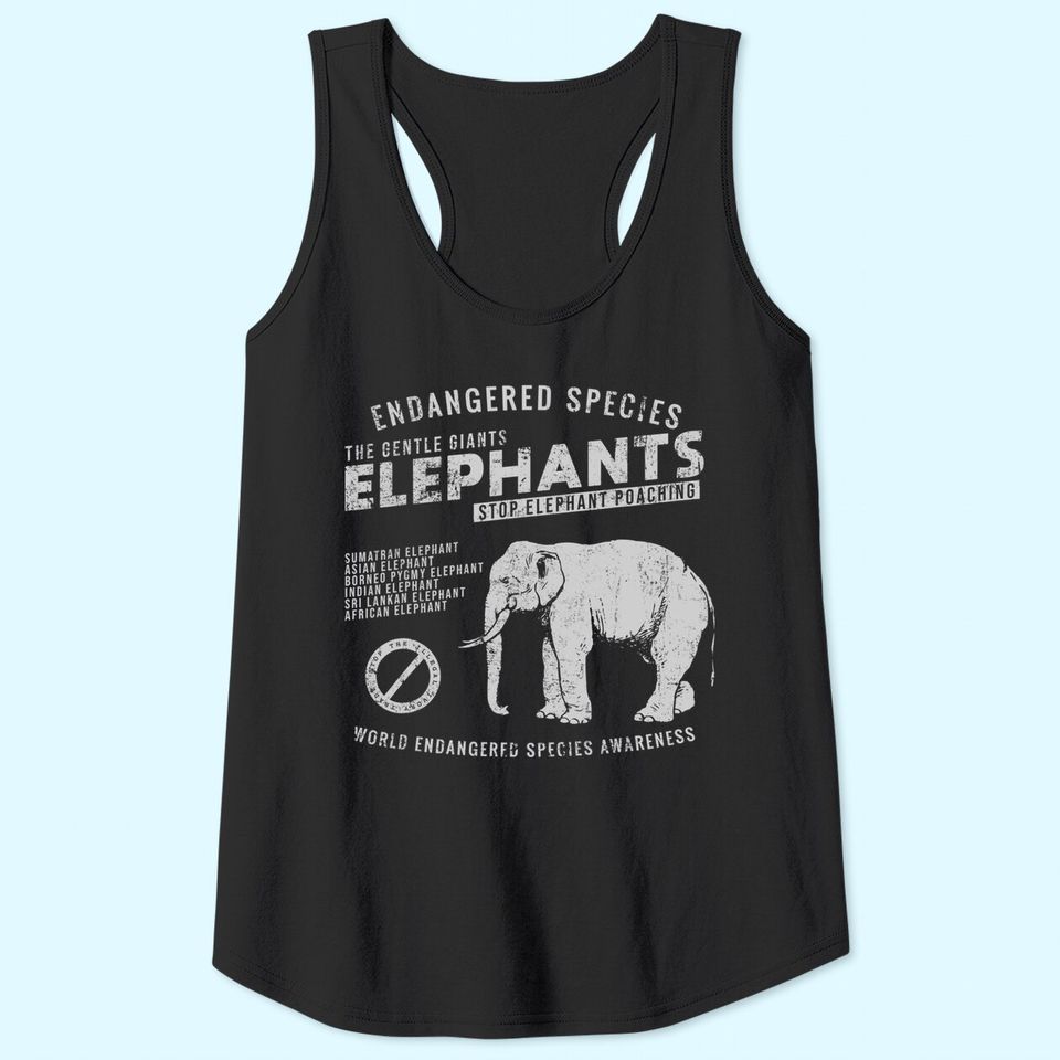 Save The Elephants Tank Top