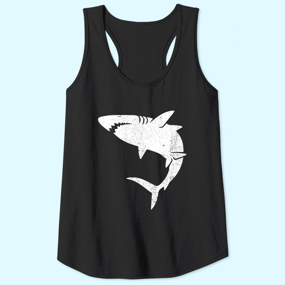 Graphic Great White Shark Family Tank Top