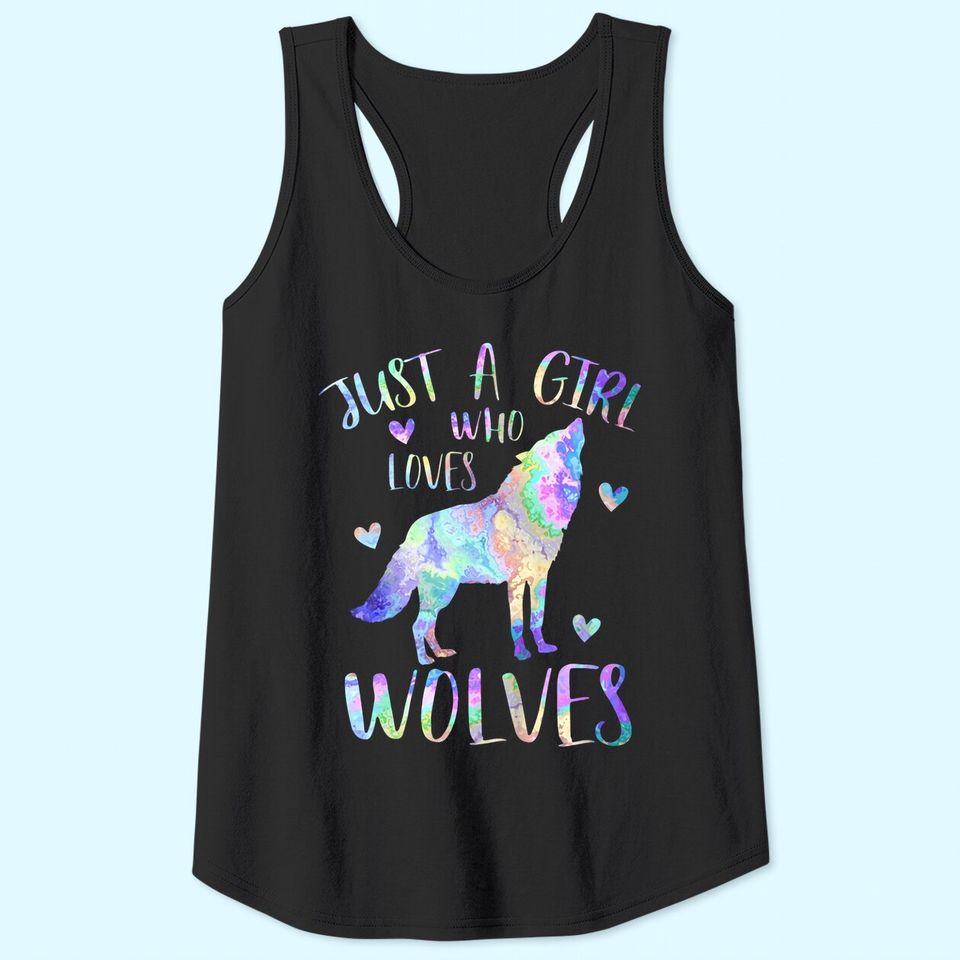 Just a Girl Who Loves Wolves Tank Top