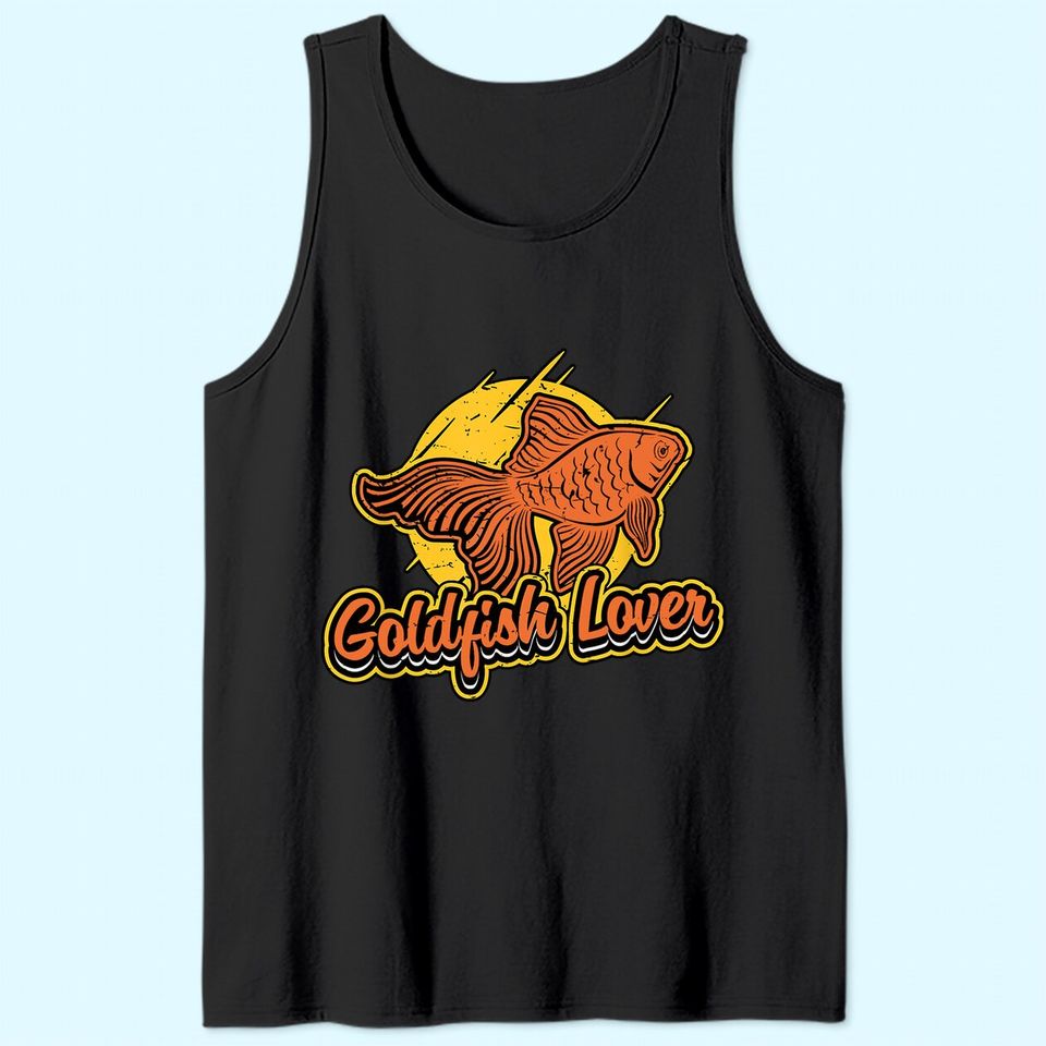Goldfish Lover Cute Aquarium Vintage Tank Top