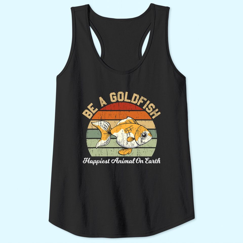 Be A Goldfish for a Soccer Motivational Quote Tank Top