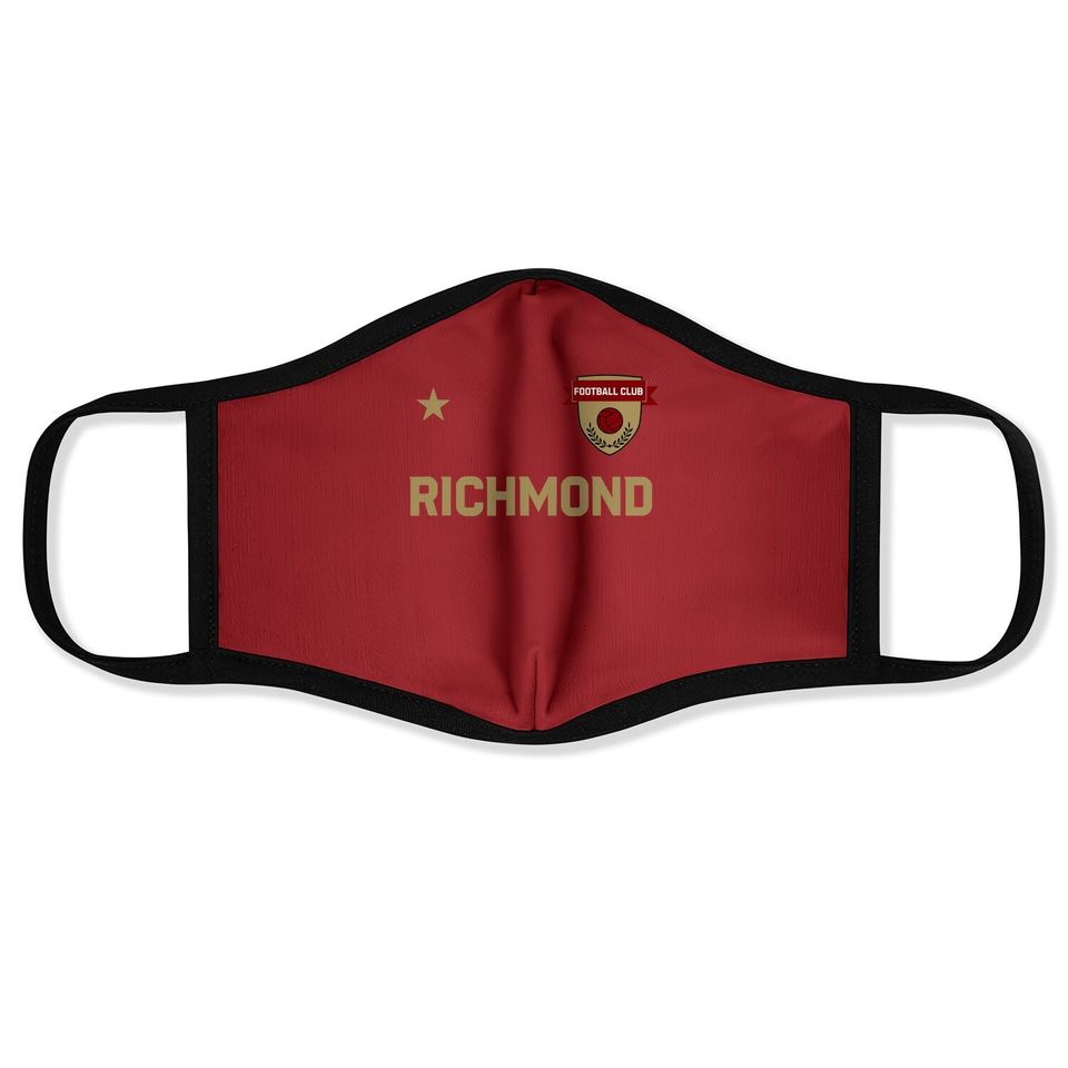 Richmond Soccer Jersey Face Mask