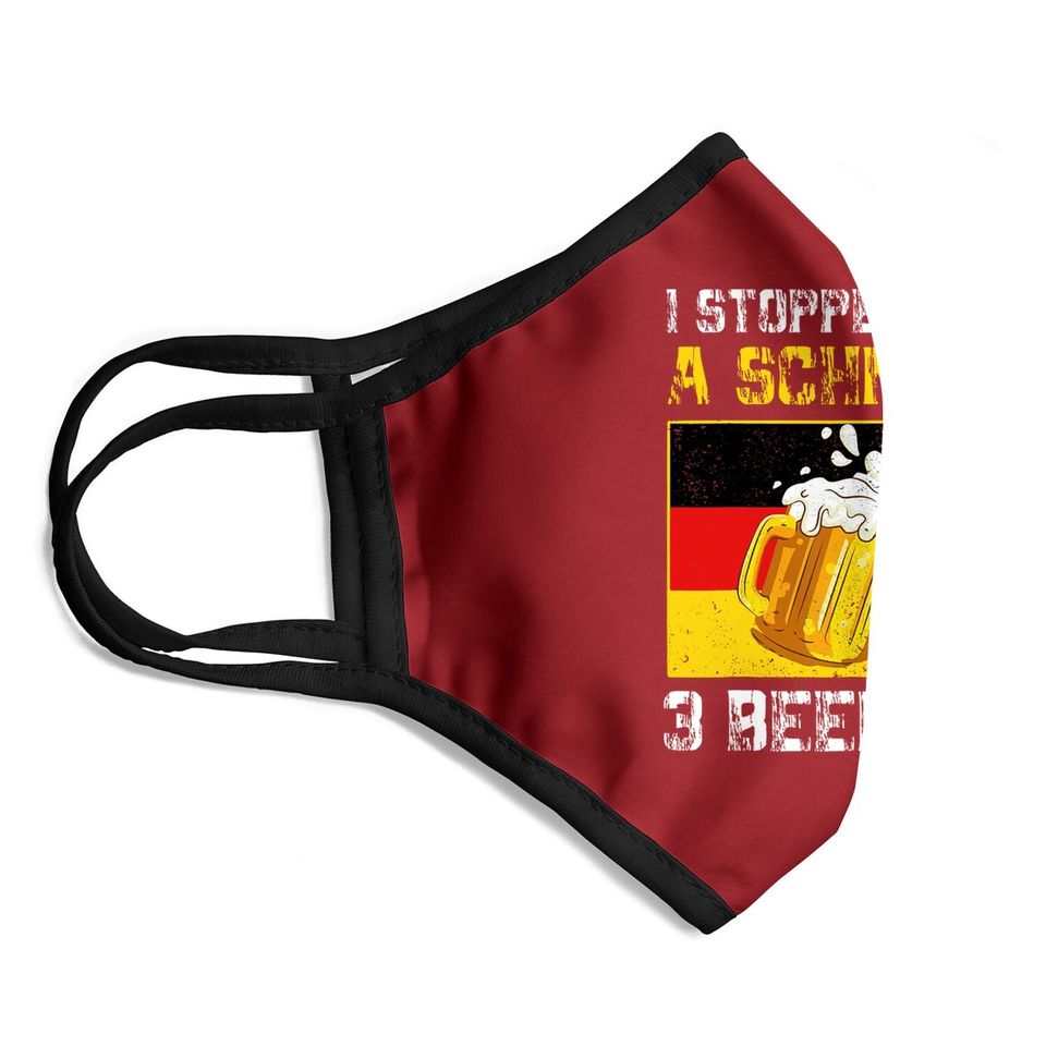 I Stopped Giving A Schnitzel 3 Beers Ago German Oktoberfest Face Mask