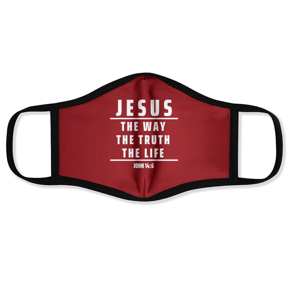 Jesus The Way The Truth And The Life Face Mask
